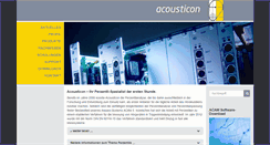 Desktop Screenshot of acousticon.eu